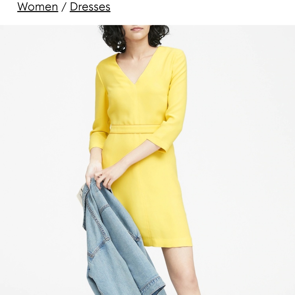 Yellow Banana Republic  Dress